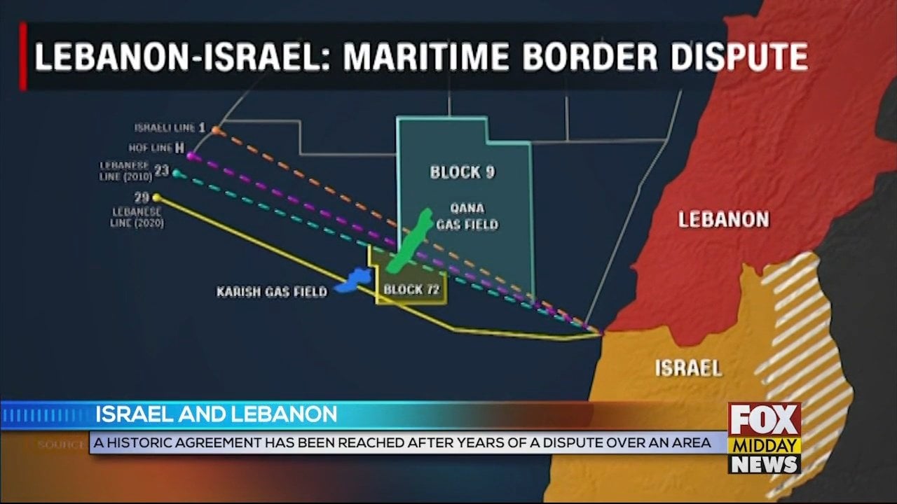 Lebanon israel timeline maritime dispute border