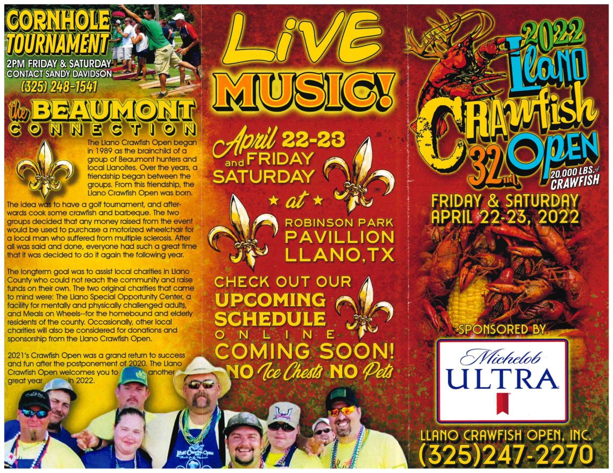 Crawfish llano open