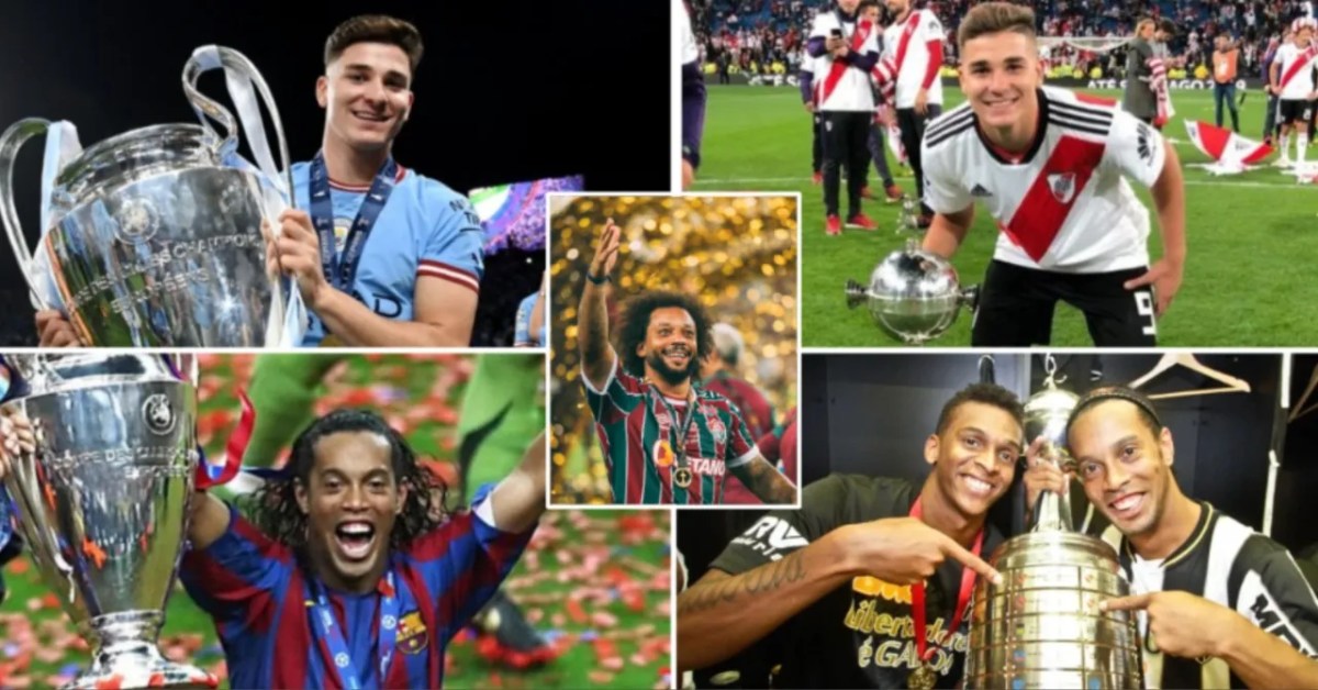 River plate copa libertadores madrid final saga ends wins inquirer sports trophy aloft victory argentina celebrate soccer hold players they