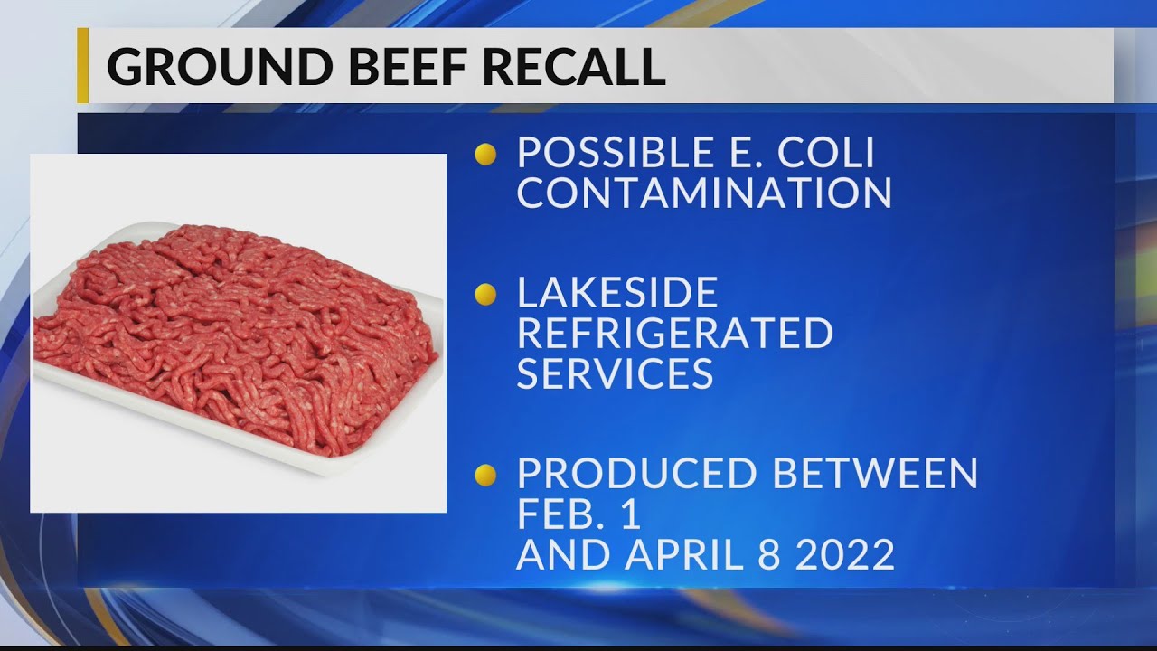 Beef recalled coli contamination lbs potential due over mdt jun pm updated posted
