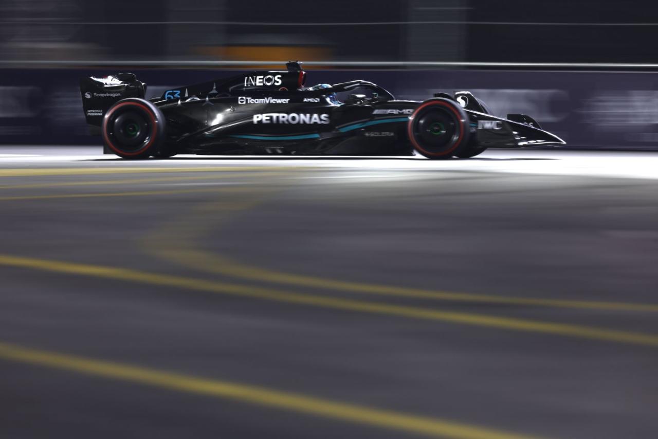 F1 Las Vegas Grand Prix Russell pole position qualifying