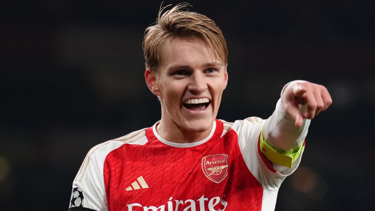 Arsenal Shines in Champions League with Odegaard Leading the Way